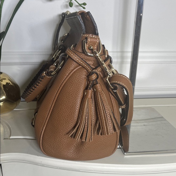 Dooney & Bourke Carmel Leather Satchel - Picture 4 of 4